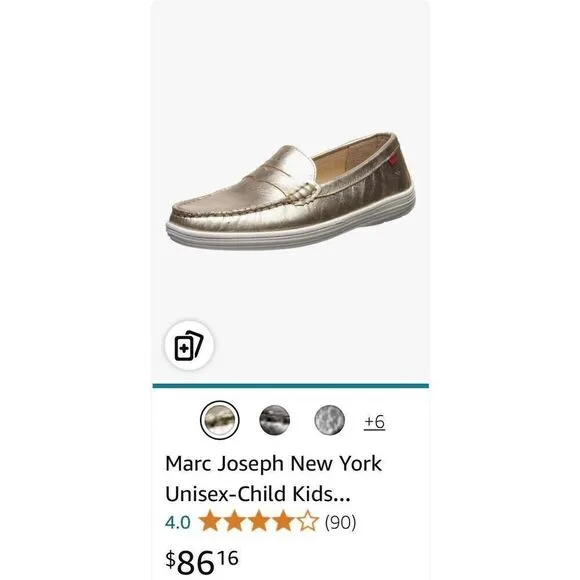 Marc Joseph New York Unisex-Child Kids Boys/Girls Leather Union Street Loafer