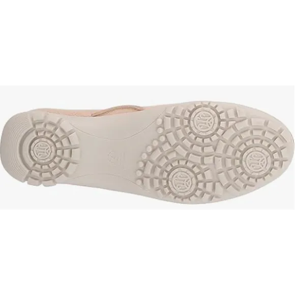 Marc Joseph  NY Women's Mott Street Golf Shoe, Beige Tumbled Leather, 5 M US