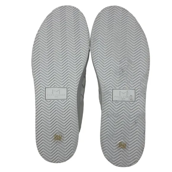 MARC FISHER Calla Woven Leather Slip-On Platform Fashion Sneaker Tennis Shoes