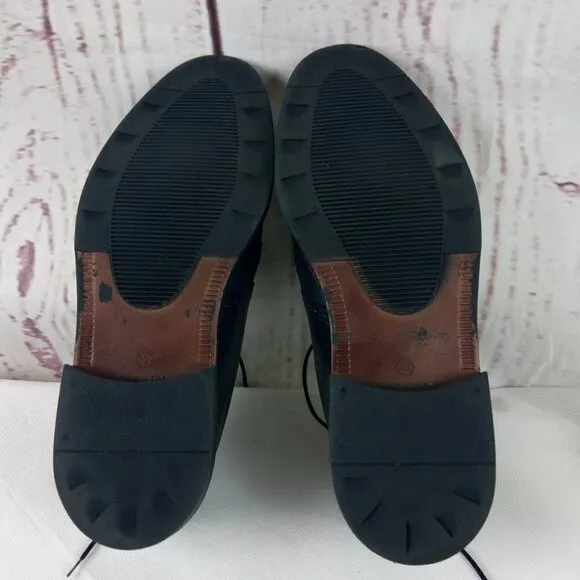 Mario Rossi Italian Men's Black Leather Oxford Dress Shoes 13M