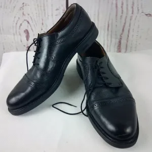 Mario Rossi Italian Men's Black Leather Oxford Dress Shoes 13M