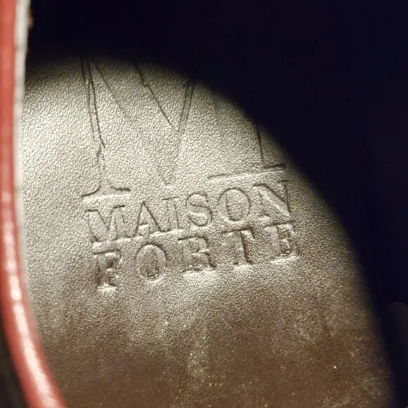 Mason Forte 8.5-M Burgundy Derby Mens Dress Shoes