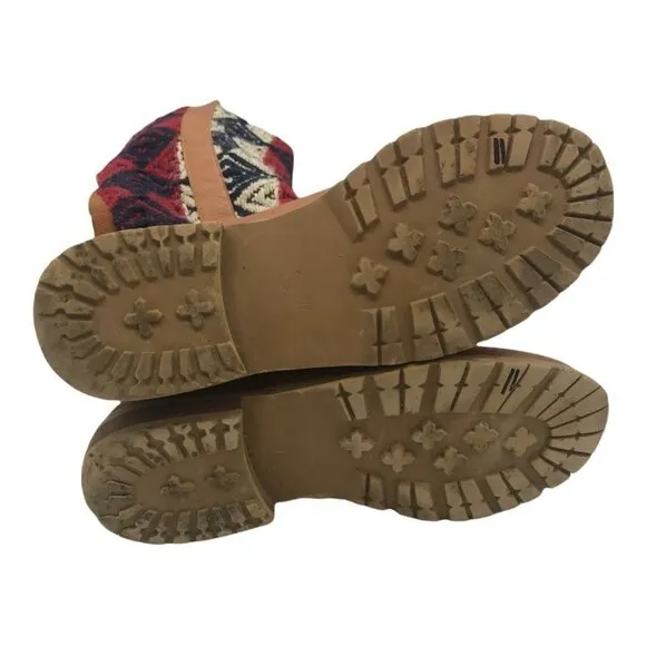 Matt Bernson Special Project Aztec Tapestry Tall Boots 7 Boho Southwestern