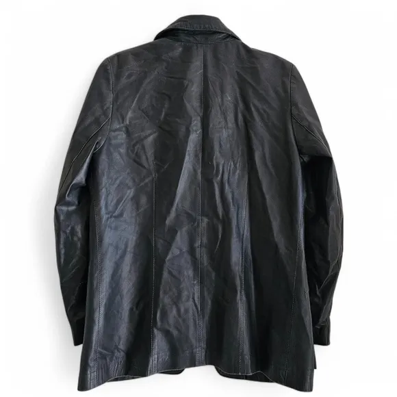 MDL Vintage Italian Leather Jacket – Women’s Size 42 (Fits Like Medium) – Black