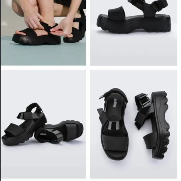 MELISSA KICKER SANDAL - GLITTER JELLY NWT