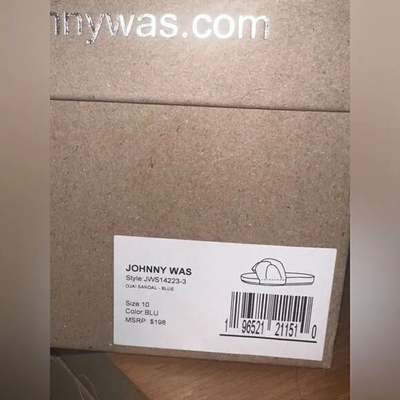 MEMORIAL DAY SALE!! Johnny Was | NIB Ojai Sandals Blue Denim Size 10