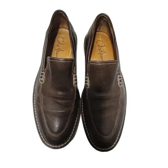 Men Cole Haan Brown Tucker Venetian French Roast Dress Shoe Loafer Size 9.5