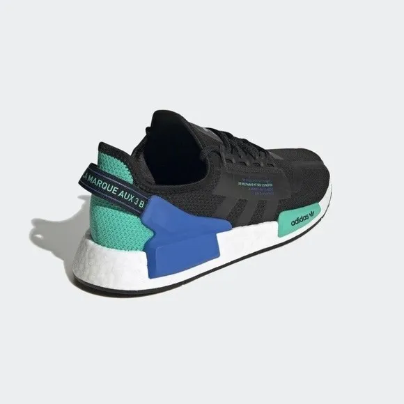 MENS Adidas Ori ginals NMD R1 V2  Boost Shoes Black FY5922