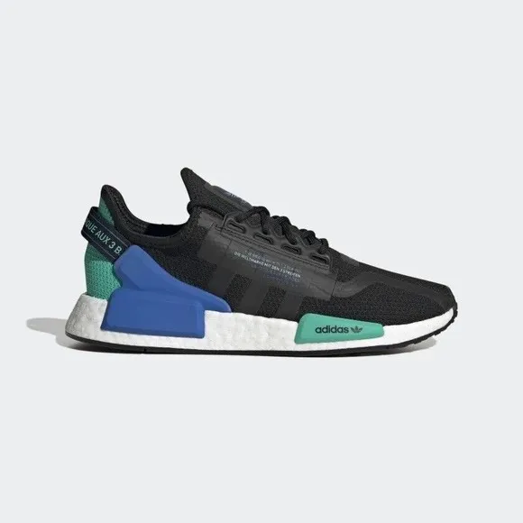 MENS Adidas Ori ginals NMD R1 V2  Boost Shoes Black FY5922