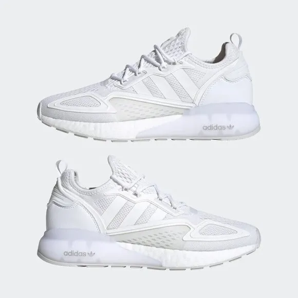 Men’s Adidas Originals ZX 2K Boost Cloud White Shoes FX8834 Size 12.5