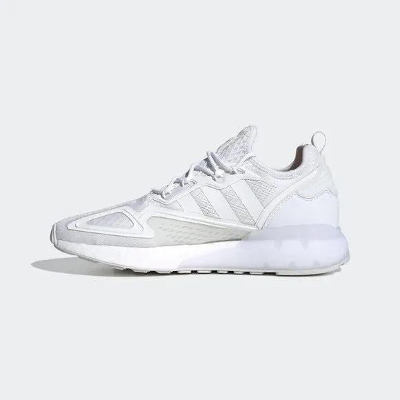 Men’s Adidas Originals ZX 2K Boost Cloud White Shoes FX8834 Size 12.5