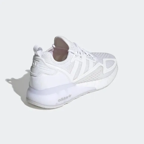 Men’s Adidas Originals ZX 2K Boost Cloud White Shoes FX8834 Size 12.5