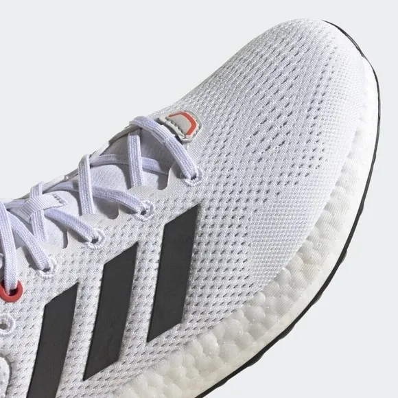 MEN'S adidas PureBoost 21 White Solar Red GY5099 Size 7