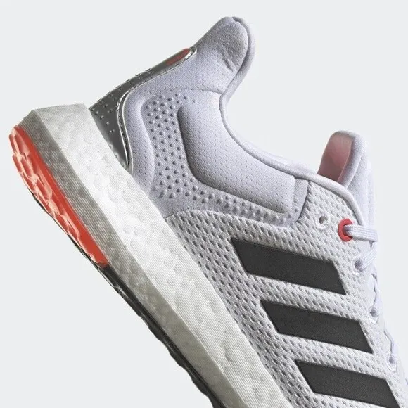 MEN'S adidas PureBoost 21 White Solar Red GY5099 Size 7