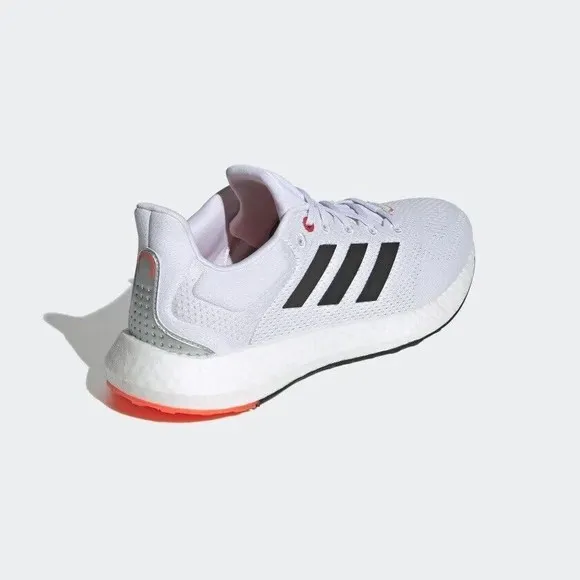 MEN'S adidas PureBoost 21 White Solar Red GY5099 Size 7