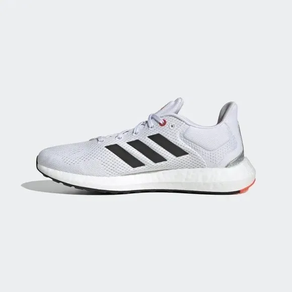 MEN'S adidas PureBoost 21 White Solar Red GY5099 Size 7
