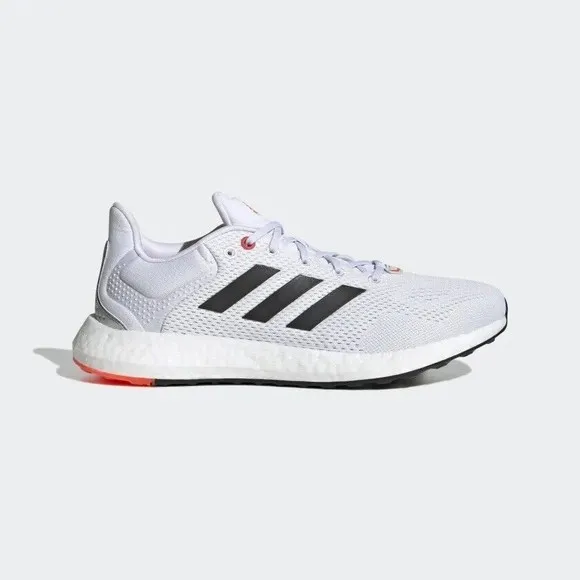 MEN'S adidas PureBoost 21 White Solar Red GY5099 Size 7