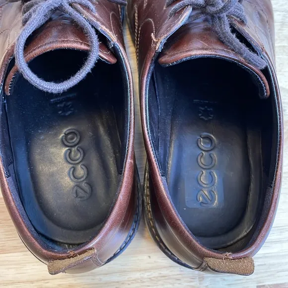 Men’s Ecco Brown Leather Hybrid Oxford Dress Shoes