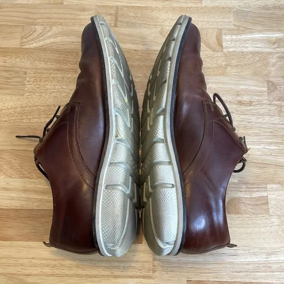 Men’s Ecco Brown Leather Hybrid Oxford Dress Shoes