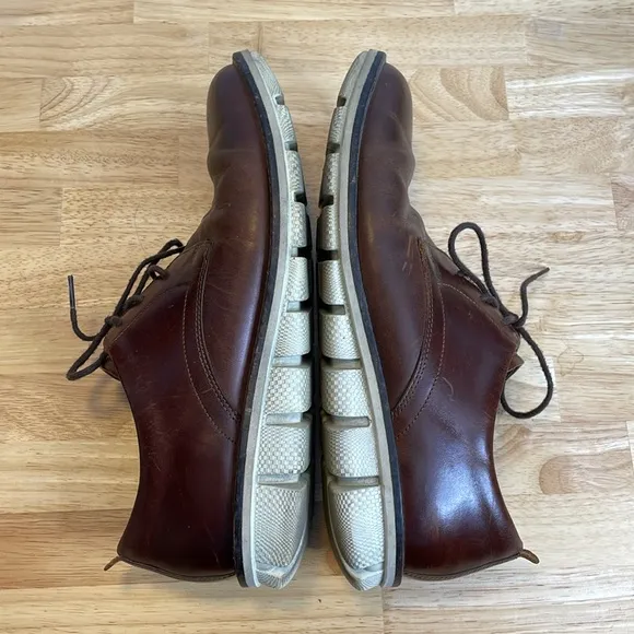 Men’s Ecco Brown Leather Hybrid Oxford Dress Shoes