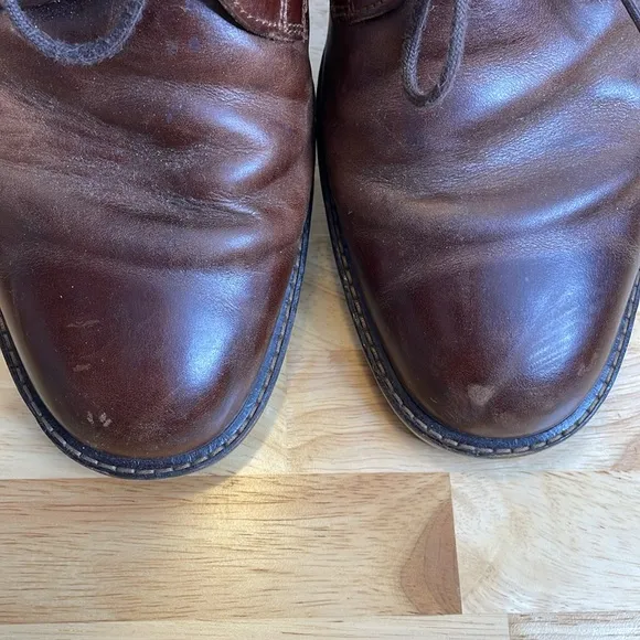 Men’s Ecco Brown Leather Hybrid Oxford Dress Shoes