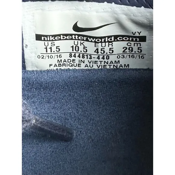 Mens Nike SB Paul Rodriguez 9 Elite SBxFB Navy Skateboard Shoes Sz 11.5 Athletic