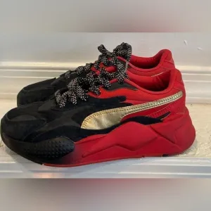 Mens Rare Size 4- PUMA RS-X3 NYC Flagship - Black High Risk Red