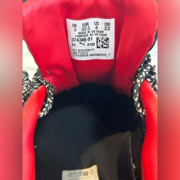 Mens Rare Size 4- PUMA RS-X3 NYC Flagship - Black High Risk Red