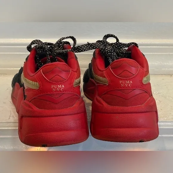 Mens Rare Size 4- PUMA RS-X3 NYC Flagship - Black High Risk Red