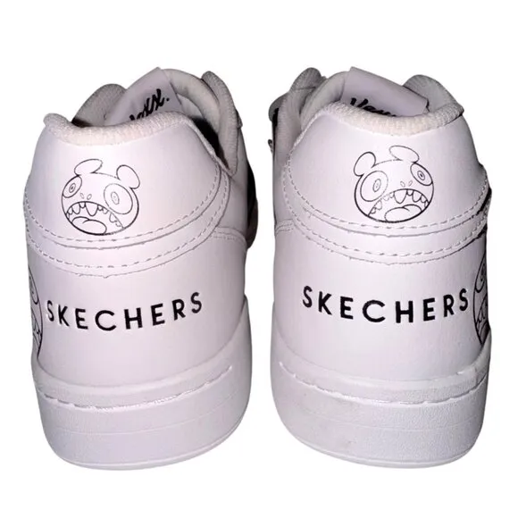 Mens Size 12 Sneakers Skechers Street Koopa-Volley Vexx Gasp White Athletic Shoe
