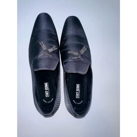 Men's Stacy Adams Gray Tazewell Loafers Size 12
