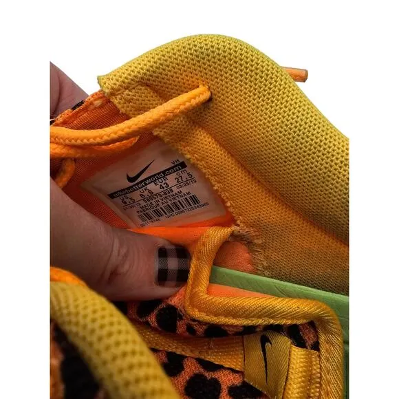 Men’s Sz 9.5 Nike Roshe Run FB Orange Leopard (RARE) - 580573-838