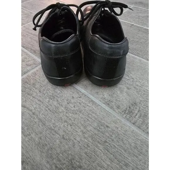 Men's Prada Leather Low Trainer Sneakers Shoes Black UK 8 = US 9