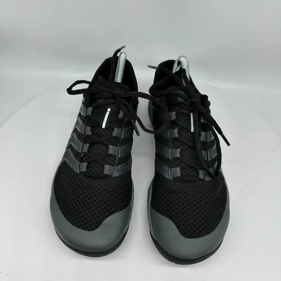 Merrell Ever Glove Barefoot Mens Black/Gray Minimalist Trail Running Shoes Sz 7