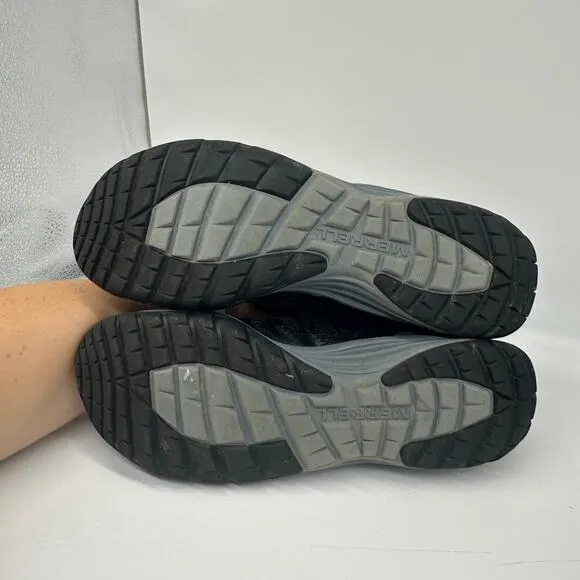 Merrell Ever Glove Barefoot Mens Black/Gray Minimalist Trail Running Shoes Sz 7