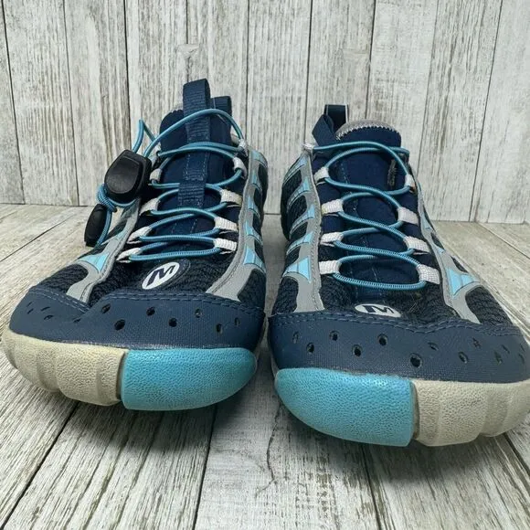 Merrell Mens Size 9 Barefoot Minimalist Vibram Trail Running Water Shoe Bungee