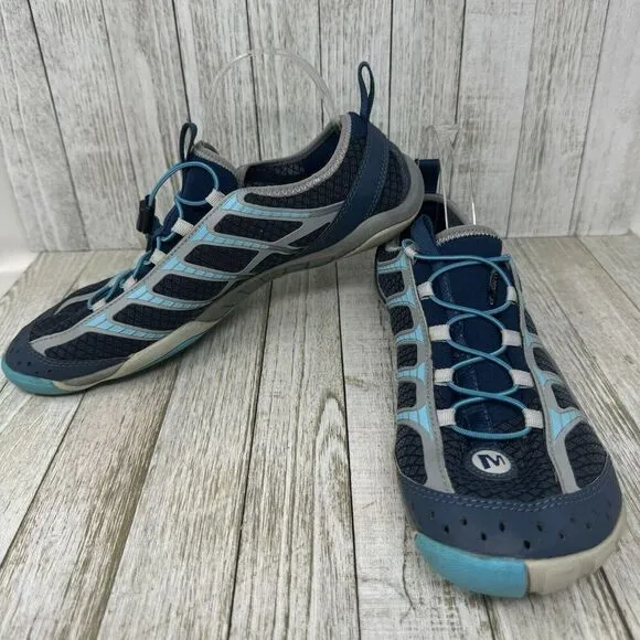 Merrell Mens Size 9 Barefoot Minimalist Vibram Trail Running Water Shoe Bungee