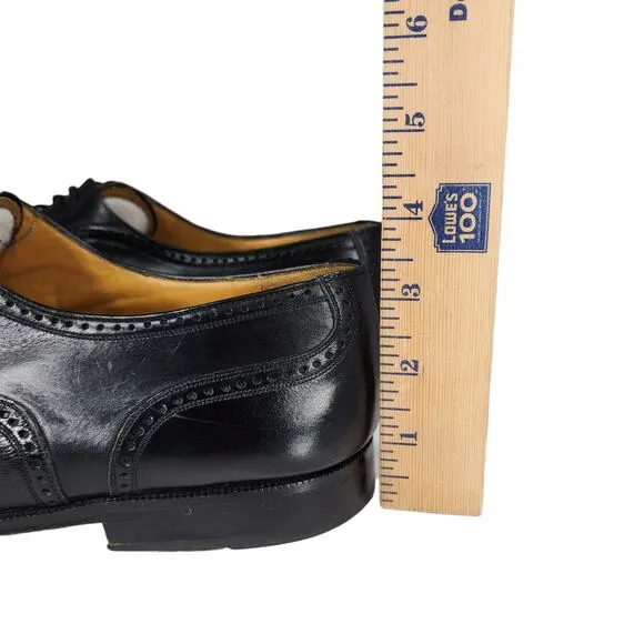 Mezlan Derby Dress Shoes sz 11.5 M Men Florence Black Mixed Media Lace Up Oxford