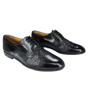 Mezlan Derby Dress Shoes sz 11.5 M Men Florence Black Mixed Media Lace Up Oxford