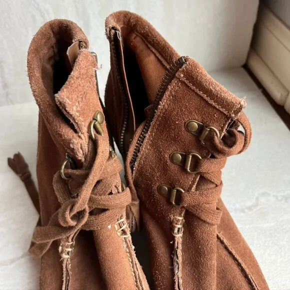 MIA WEDGE BOOTS BRAND BOHO MOCCASIN Size 6