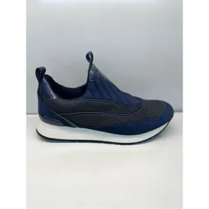 Michael Kors Allie Slip On Trainer Fashion Sneakers Low Top Blue Size 10M