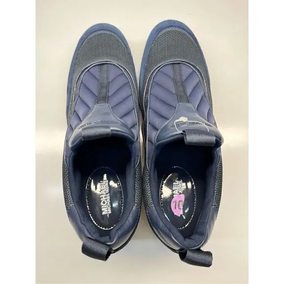 Michael Kors Allie Slip On Trainer Fashion Sneakers Low Top Blue Size 10M