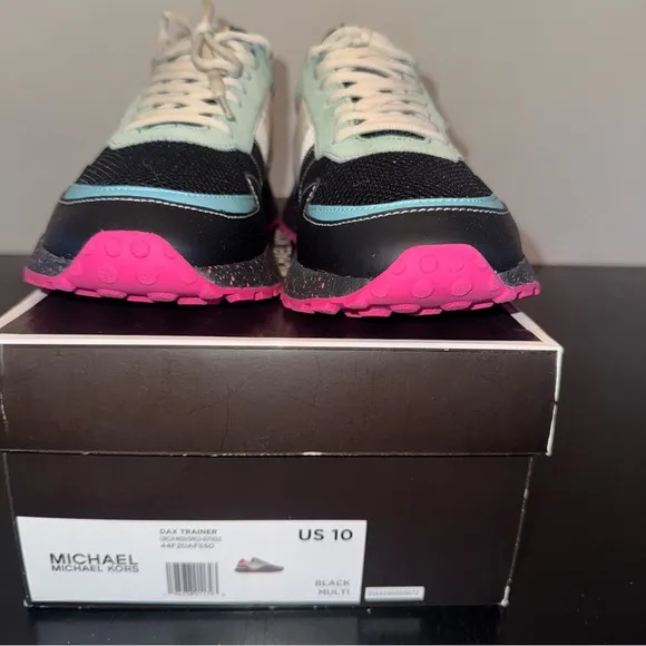 Michael Kors Black and Pink Sneakers Dynamic Design