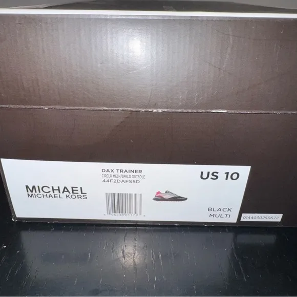 Michael Kors Black and Pink Sneakers Dynamic Design