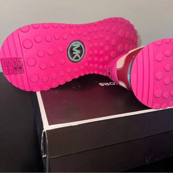 Michael Kors Black and Pink Sneakers Dynamic Design