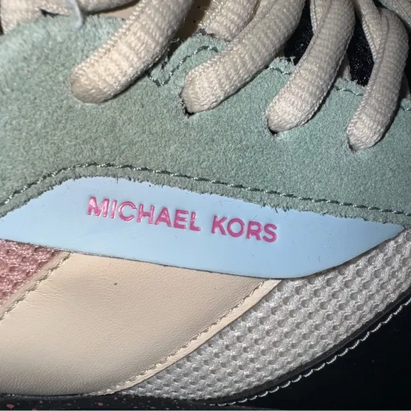 Michael Kors Black and Pink Sneakers Dynamic Design