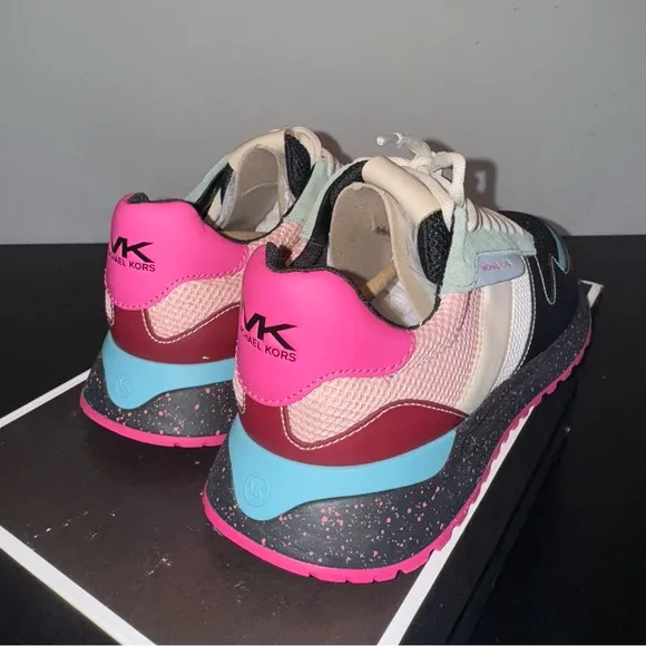 Michael Kors Black and Pink Sneakers Dynamic Design