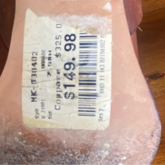 Michael Kors Collection Leather Cowboy Boots size 7.5 Made in Italy