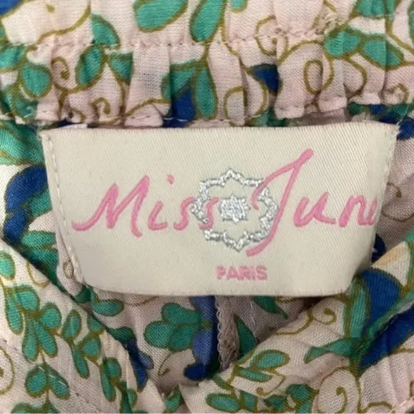 Miss June Paris / High Low Boho Harem Halo Ruffle Castaway Skirt/ Medium