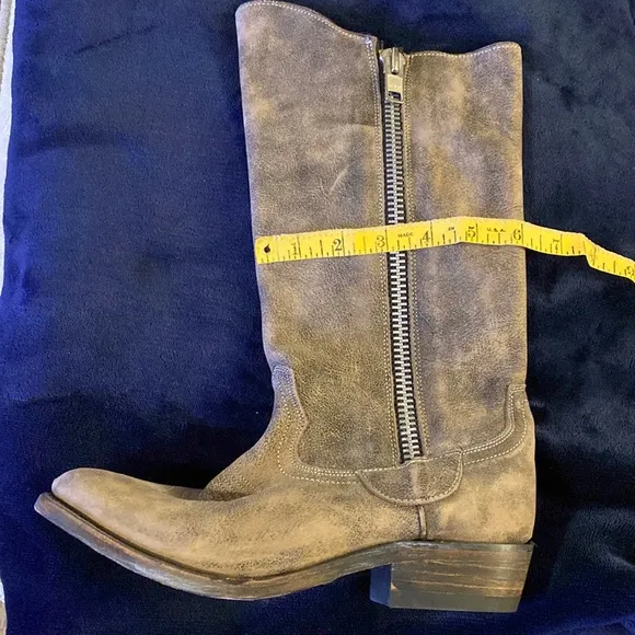 Miz Mooz Cerrano Leather Stonewash Boho Western Festival Tall Cowboy Boots